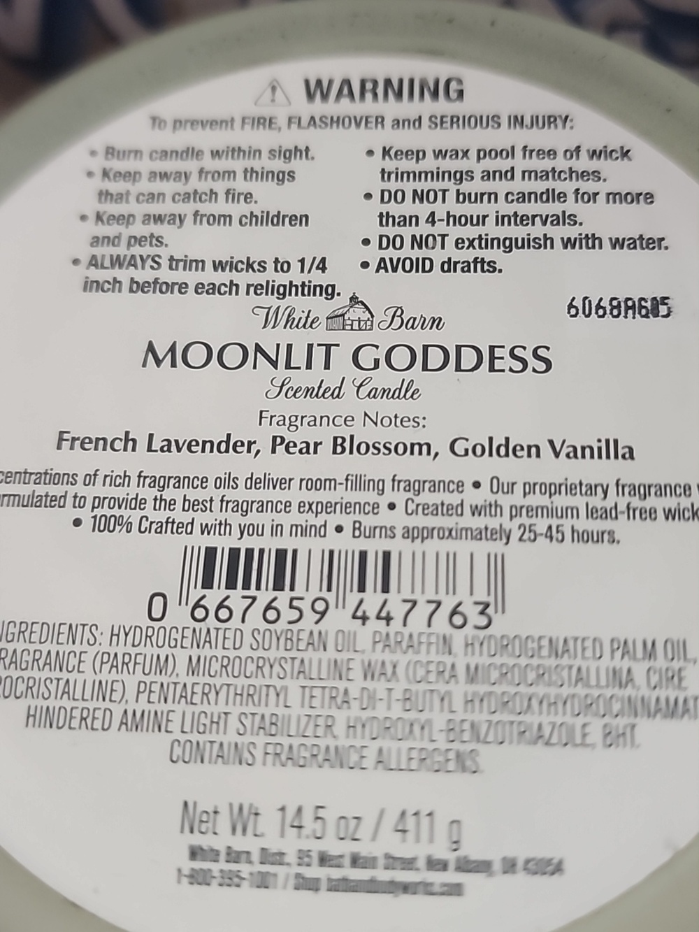 Moonlit Goddess Scented Candle New Lg. 3 Wick - Picture 2 of 2